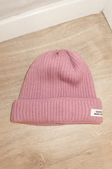 RIBBED MERINO WOOL BEANIE
