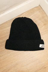 RIBBED MERINO WOOL BEANIE