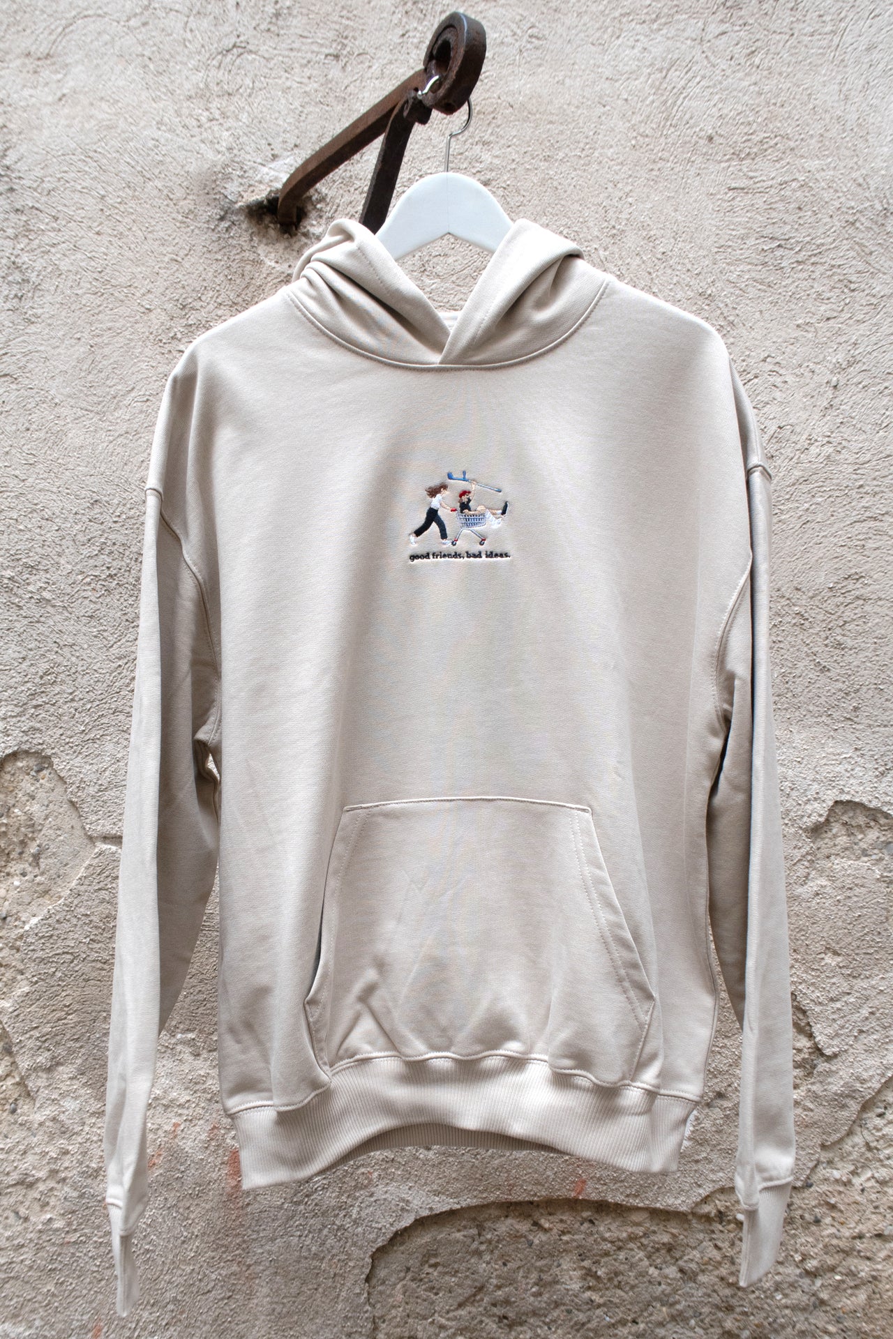 GOOD FRIENDS BAD IDEAS OVERSIZED HOODIE