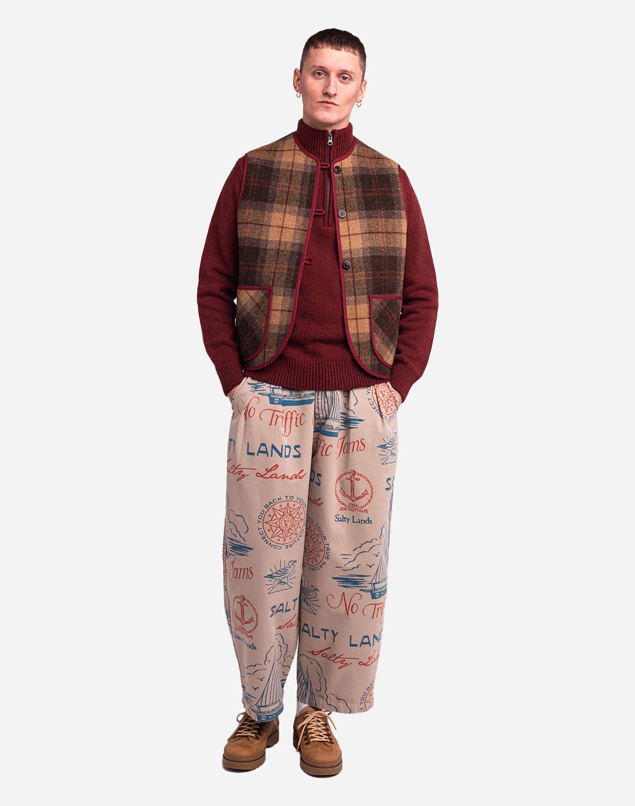 Sleeveless Shepherd Jacket