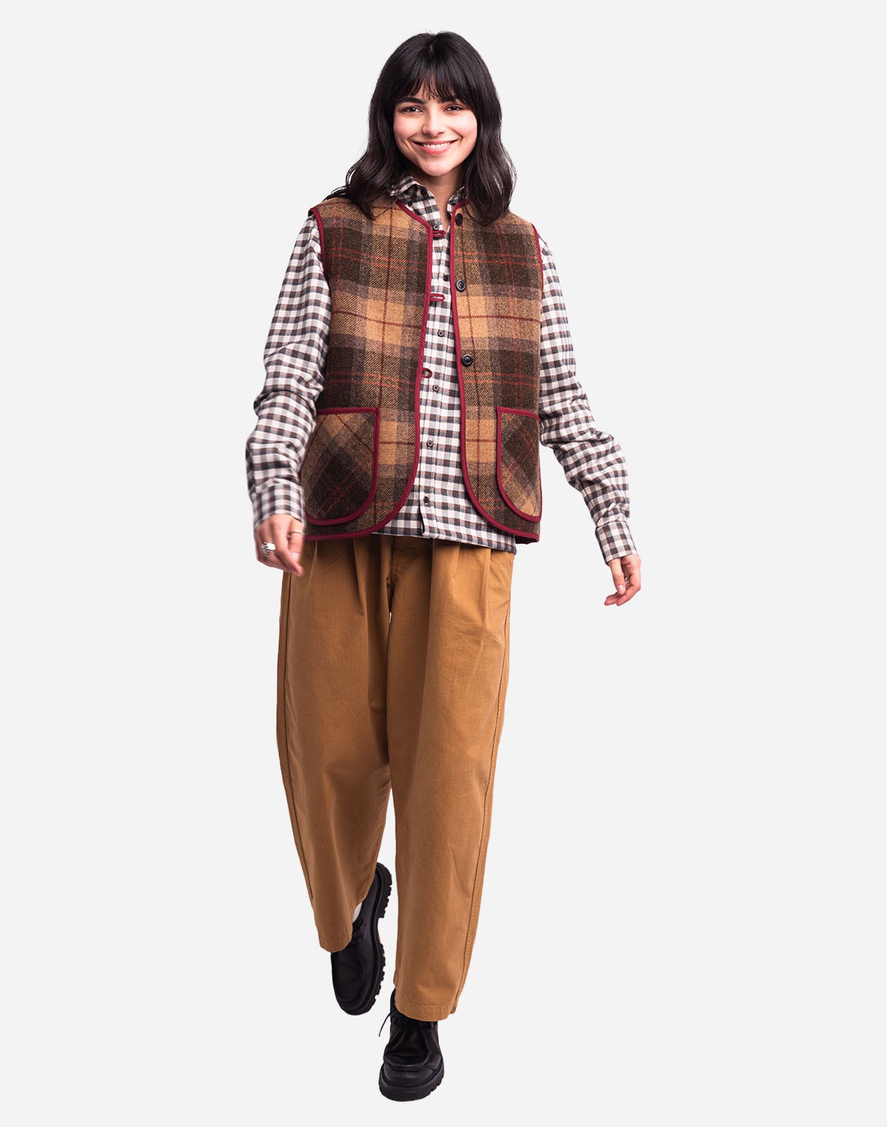 Sleeveless Shepherd Jacket