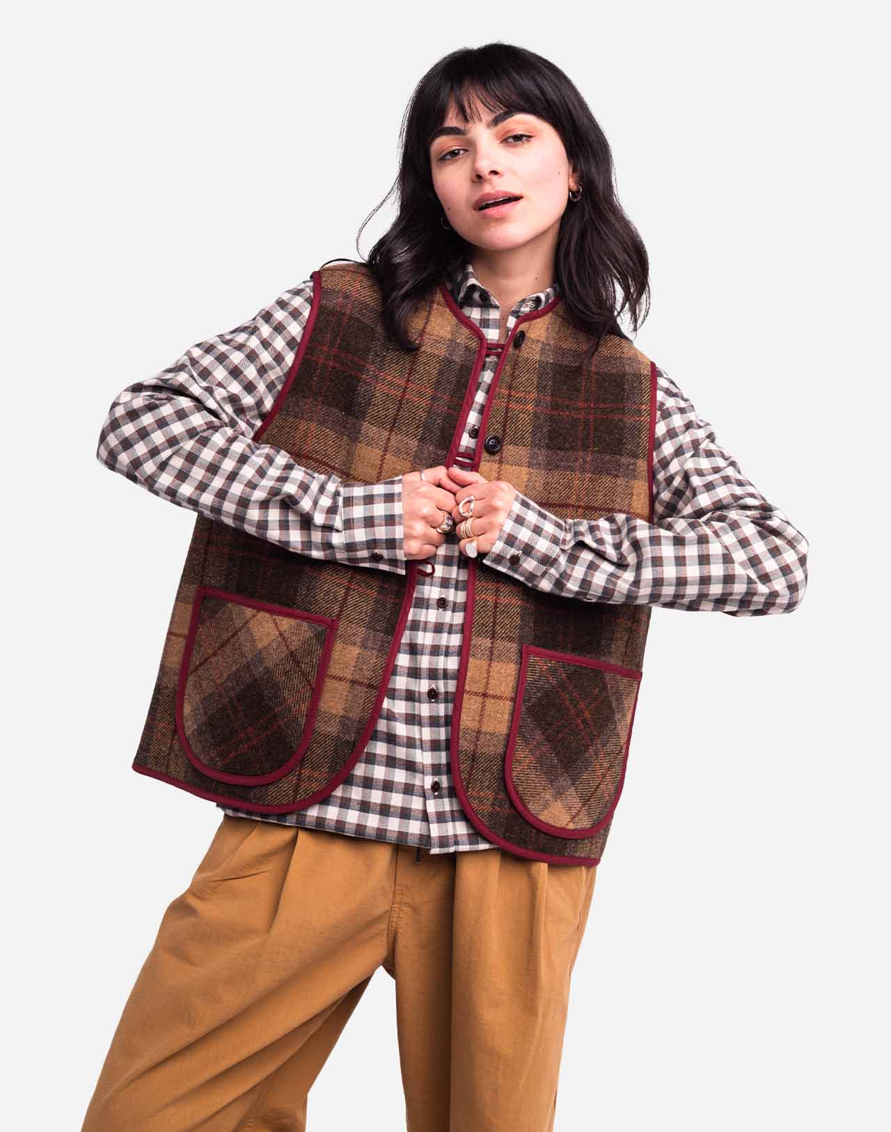 Sleeveless Shepherd Jacket