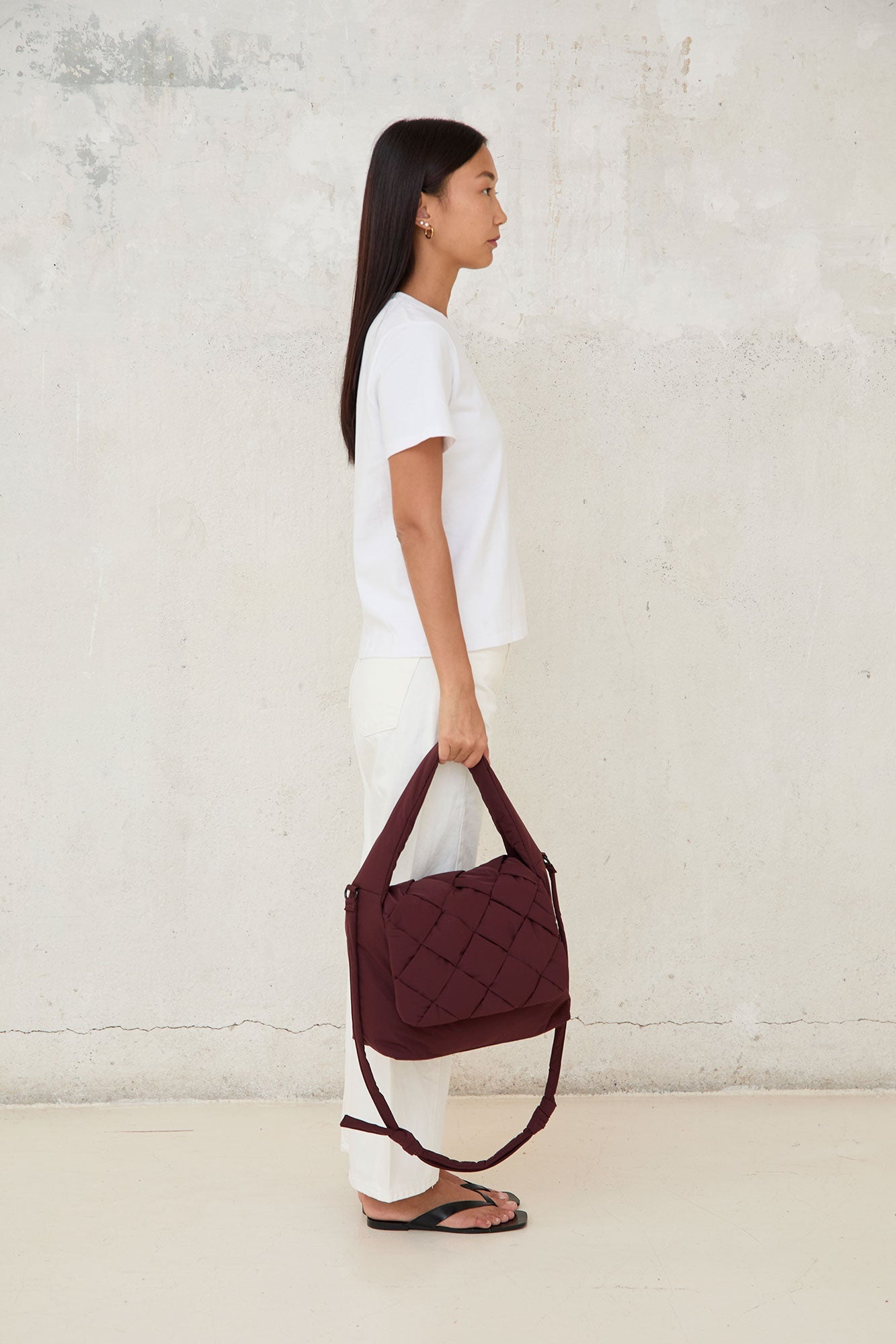 Ani Bag Braided Burgundy