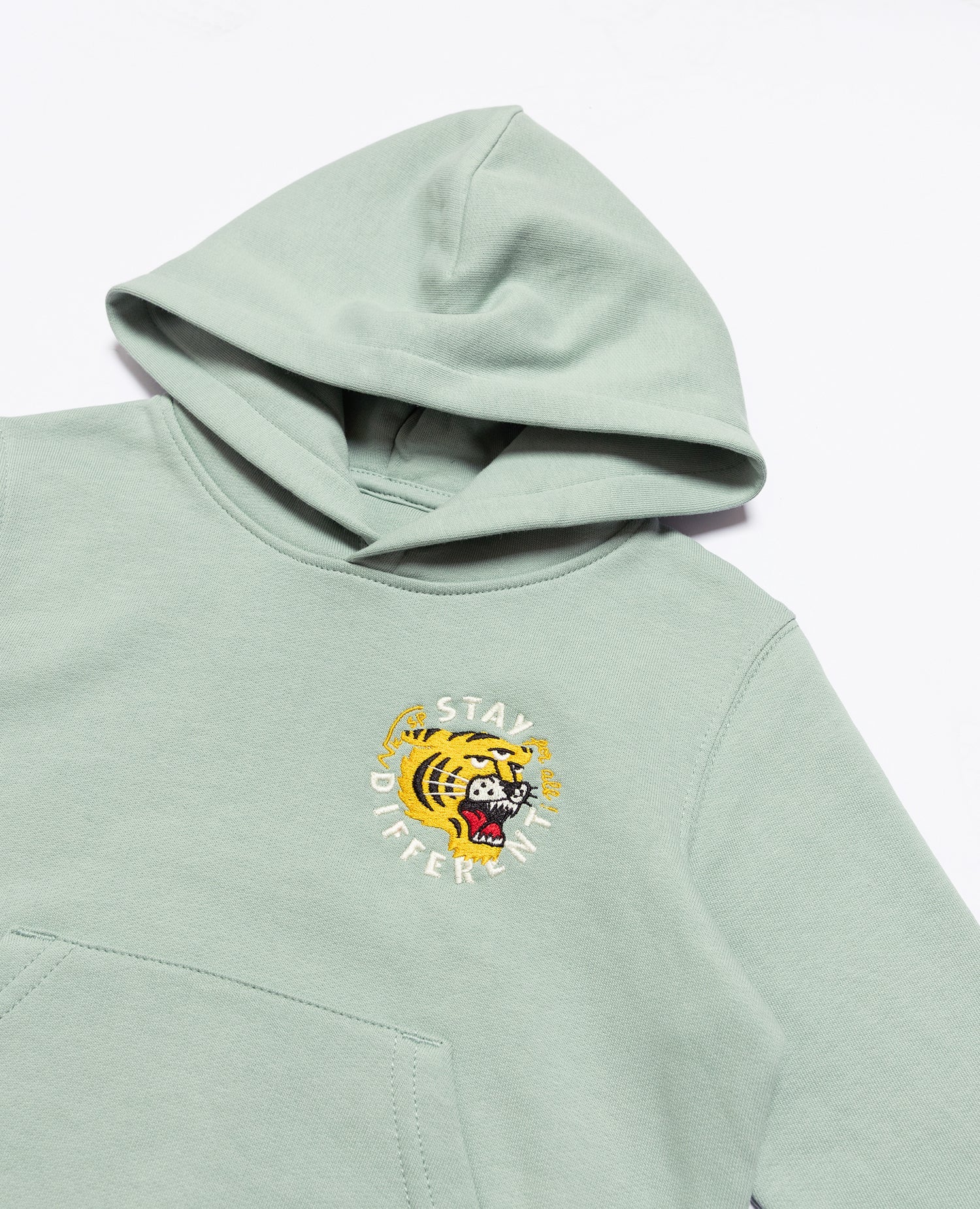 Stay Different Kids Hoodie Aloe