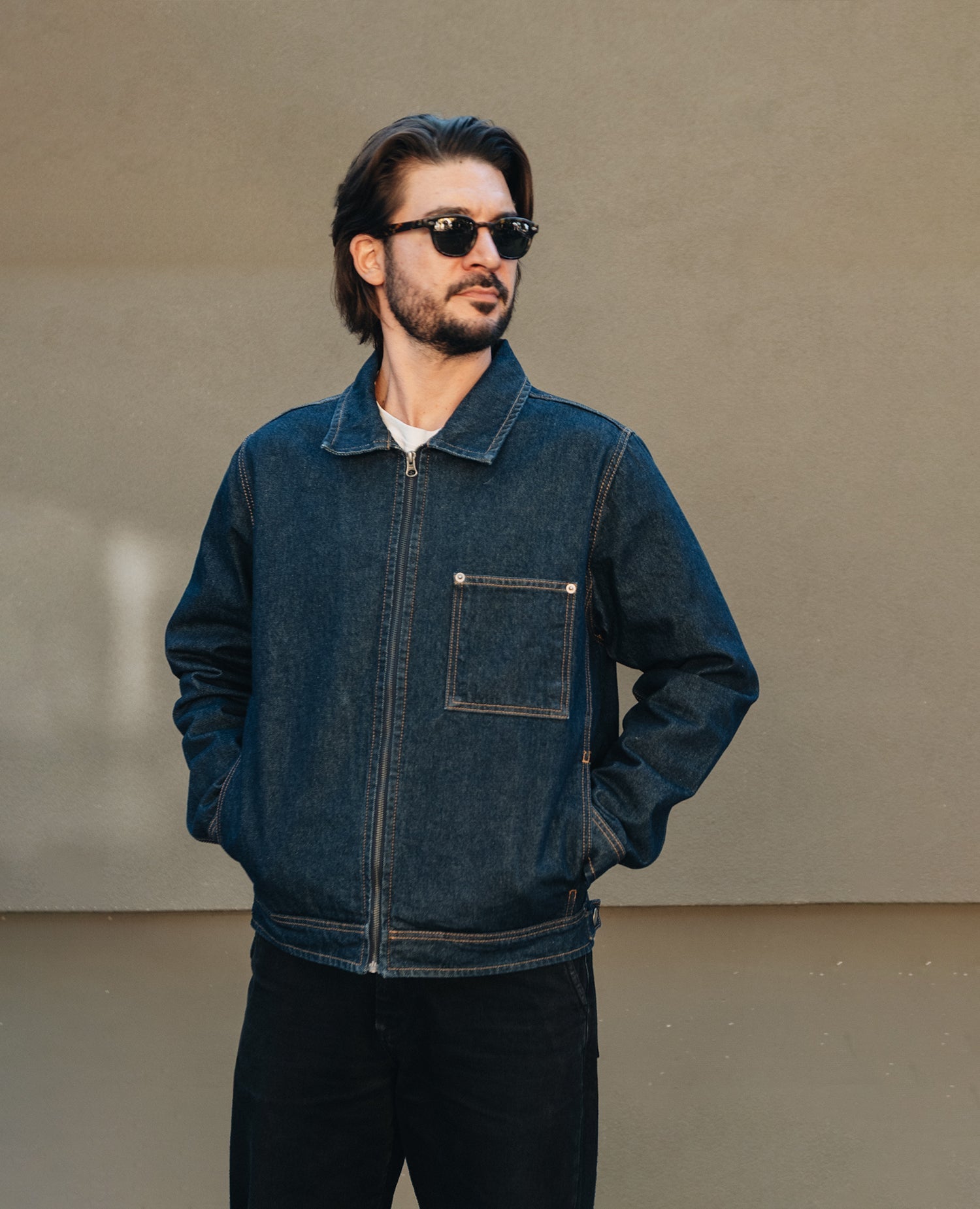 Raw Indigo Denim Jacket