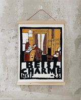 Beisl Charme Kunstdruck von NKSP – Siebdruck einer klassischen Wiener Beisl-Szene