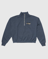 Wild Horses Oversized Half-Zip Sweatshirt