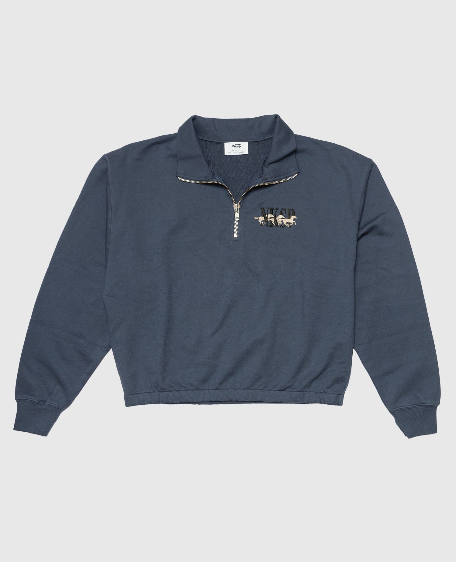 Wild Horses Oversized Half-Zip Sweatshirt