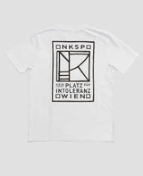 Kein Platz für Intoleranz T-Shirt Weiß von NKSP – Rückansicht mit großem schwarzem Druck