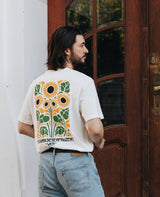 Sonnenblumen T-Shirt Off-White von NKSP