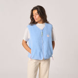 Sherpa Zip Vest - Blue