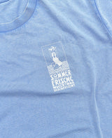 Sommerfrische Vintage T-Shirt von NKSP – Detailansicht des Siebdrucks