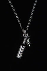 MOLOTOV COCKTAIL PENDANT NECKLACE-goodkidsbadsociety-Jewelry