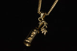 MOLOTOV COCKTAIL PENDANT NECKLACE-goodkidsbadsociety-Jewelry