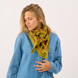 Scarf Hélène - Vert et violet
