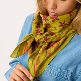 Scarf Hélène - Vert et violet