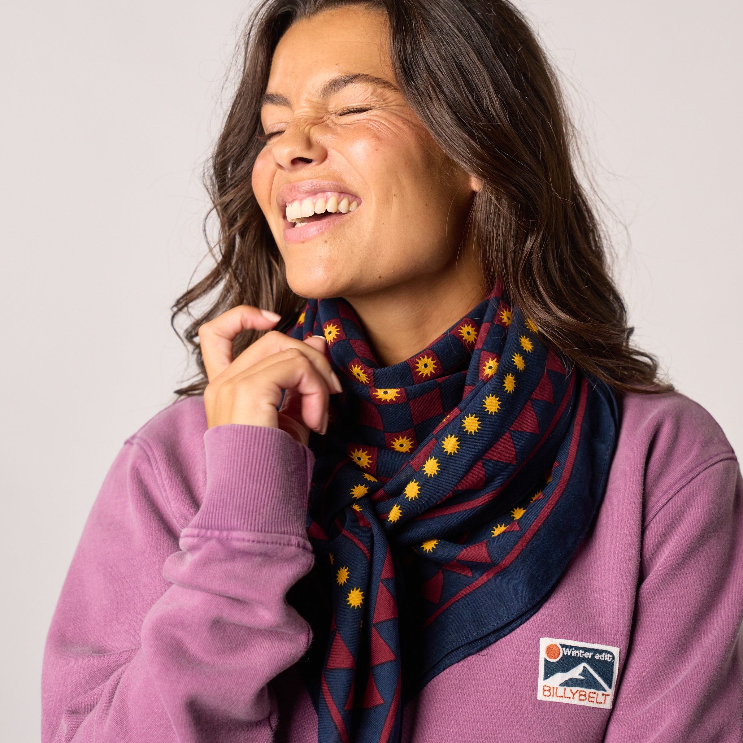 Scarf Romane - Marine