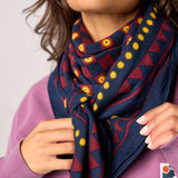Scarf Romane - Marine
