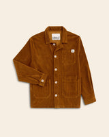 VESTE WORKER CÔTELÉ CAMEL