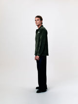VESTE WORKER CÔTELÉ VERT OLIVE