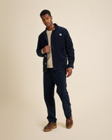 VESTE WORKER CÔTELÉ NAVY