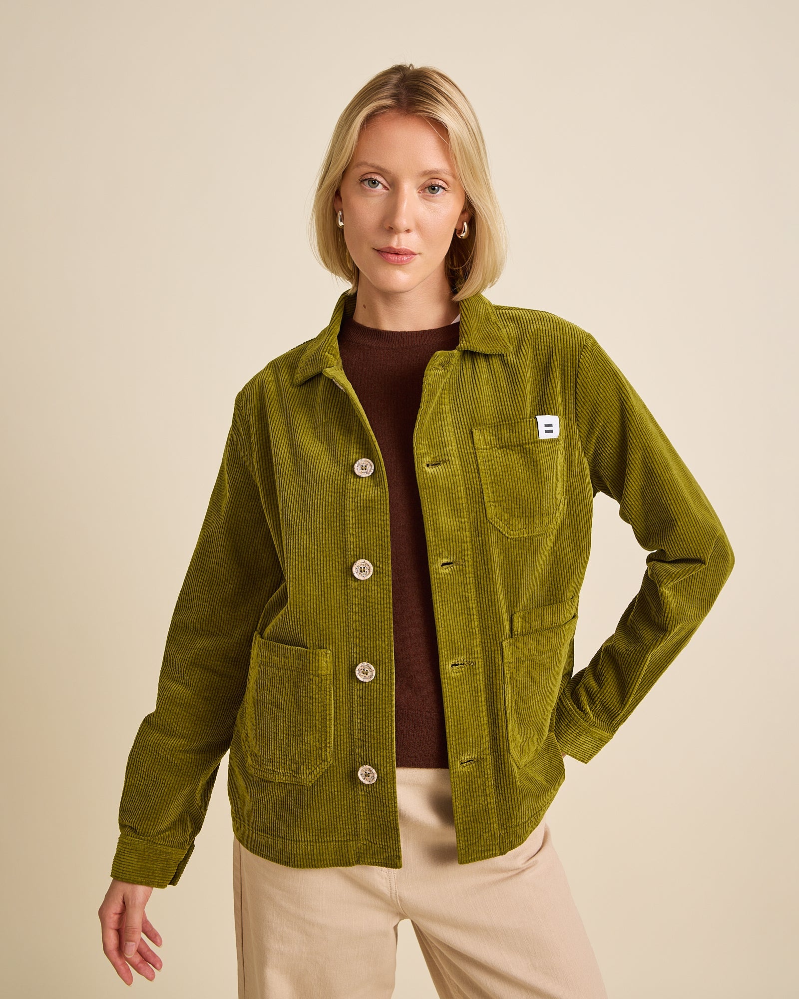 VESTE WORKER CÔTELÉ PICKLE