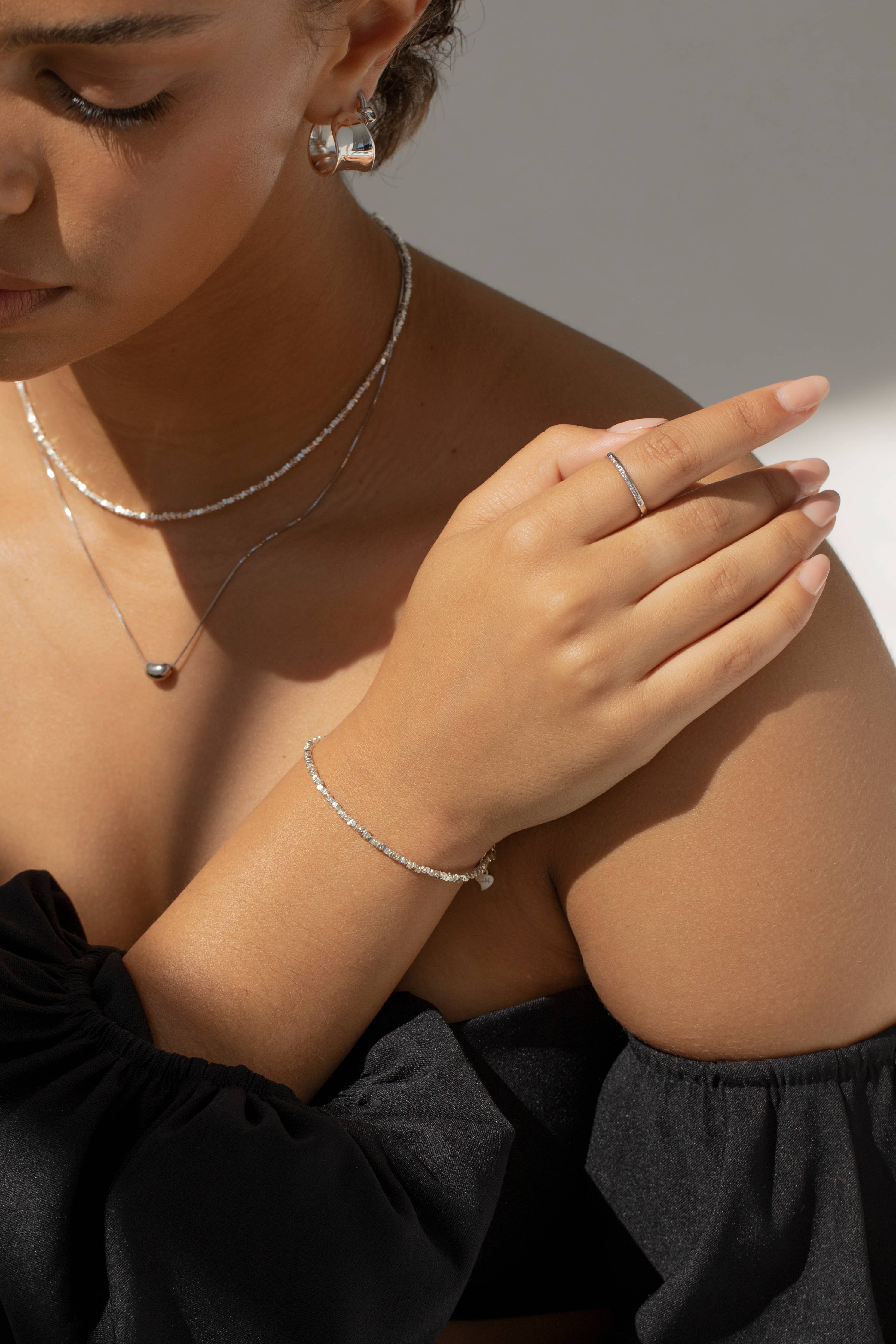 SERENA - Zartes Armband aus massivem Silber