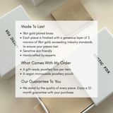 Gold Irregular Molten Hoop Earrings - Eos