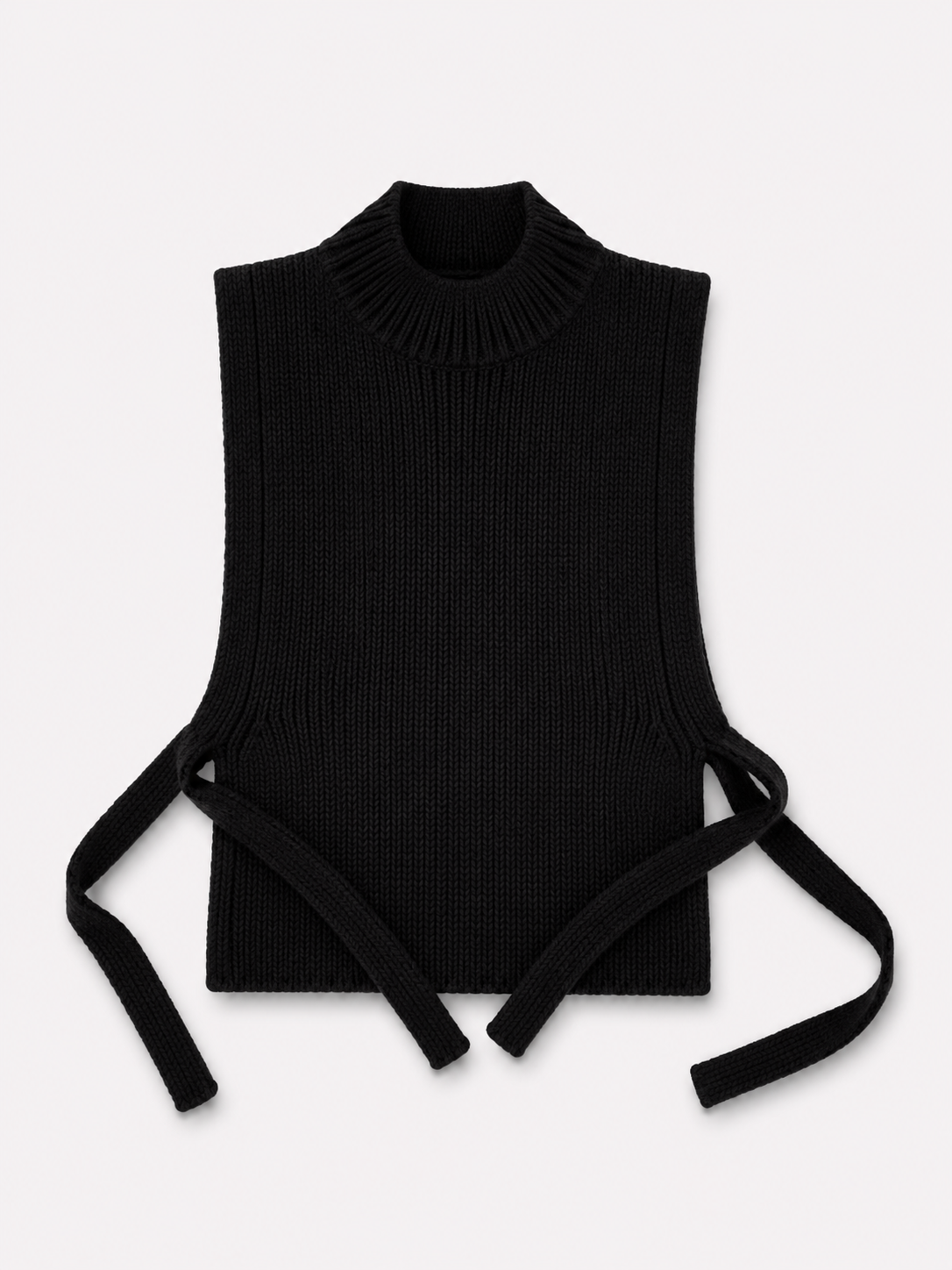 Alpaca Vest - Black - AW26