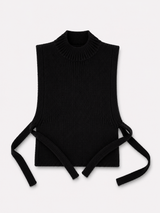 Alpaca Vest - Black - AW26