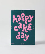Happy Cake Day' Embossed Greetings Card