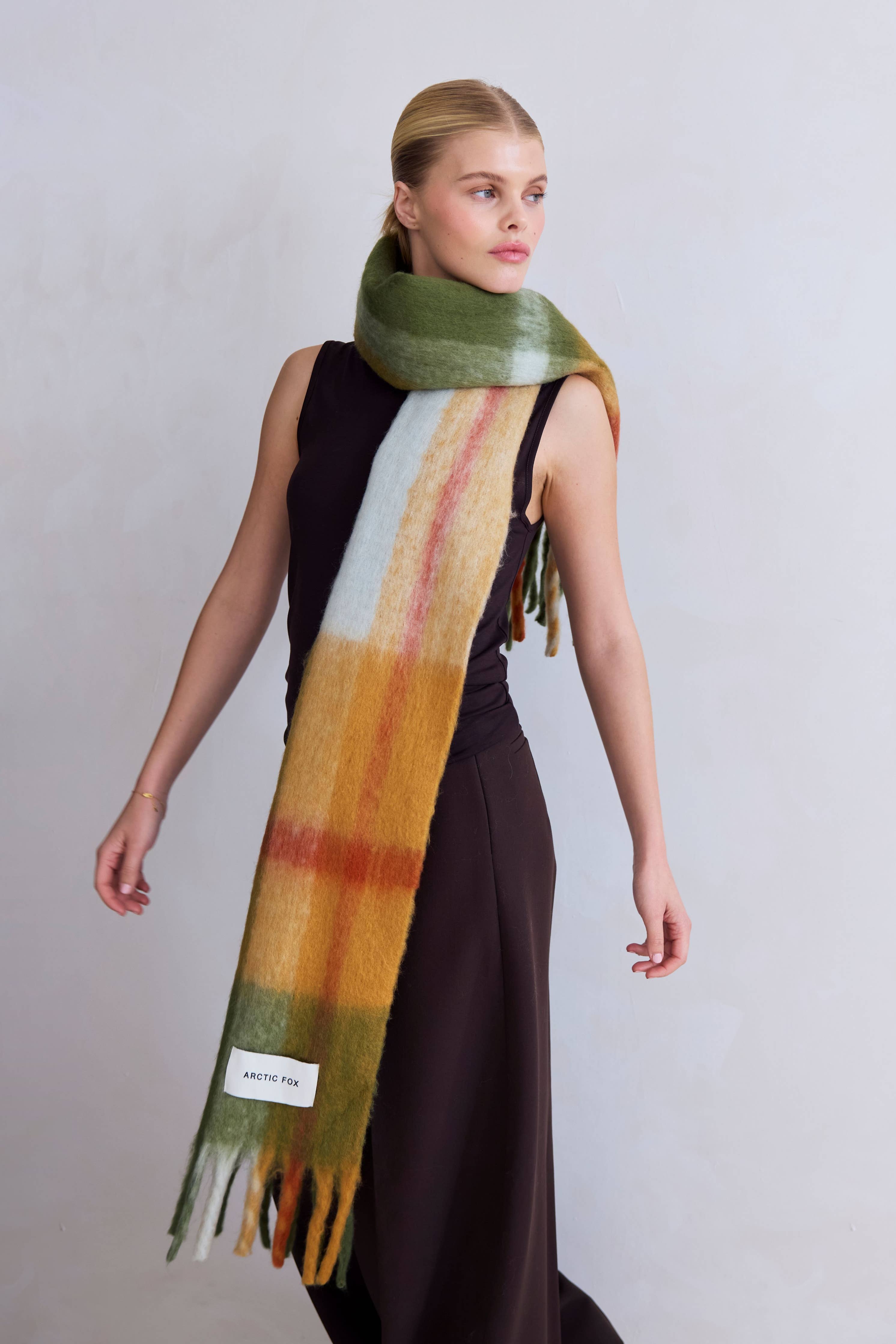 The Stockholm Scarf - 100% Recycled - Mossy Spring