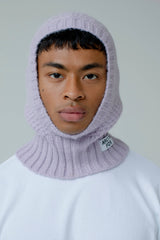 The Alpaca Balaclava Fitted Hood - Lilac - AW23