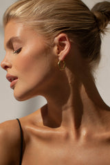 Signature Creolring aus Gold — Liv