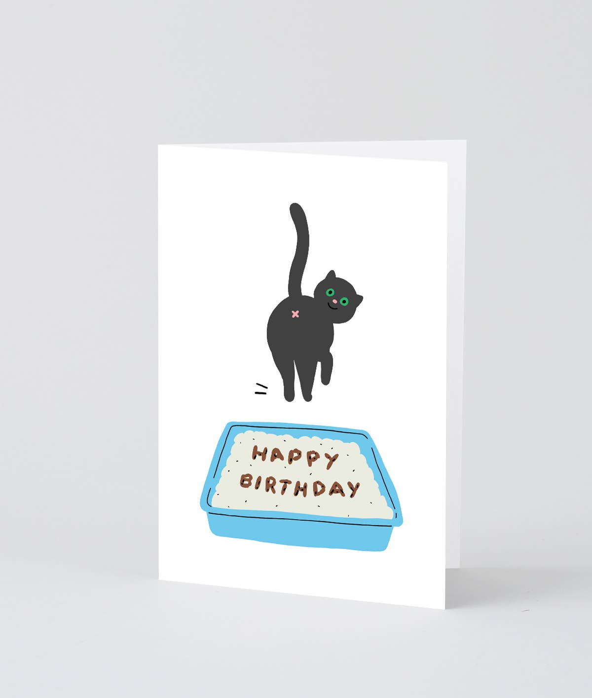 Happy Birthday Cat Poop Card