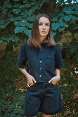 CARVI SHIRT Black Denim