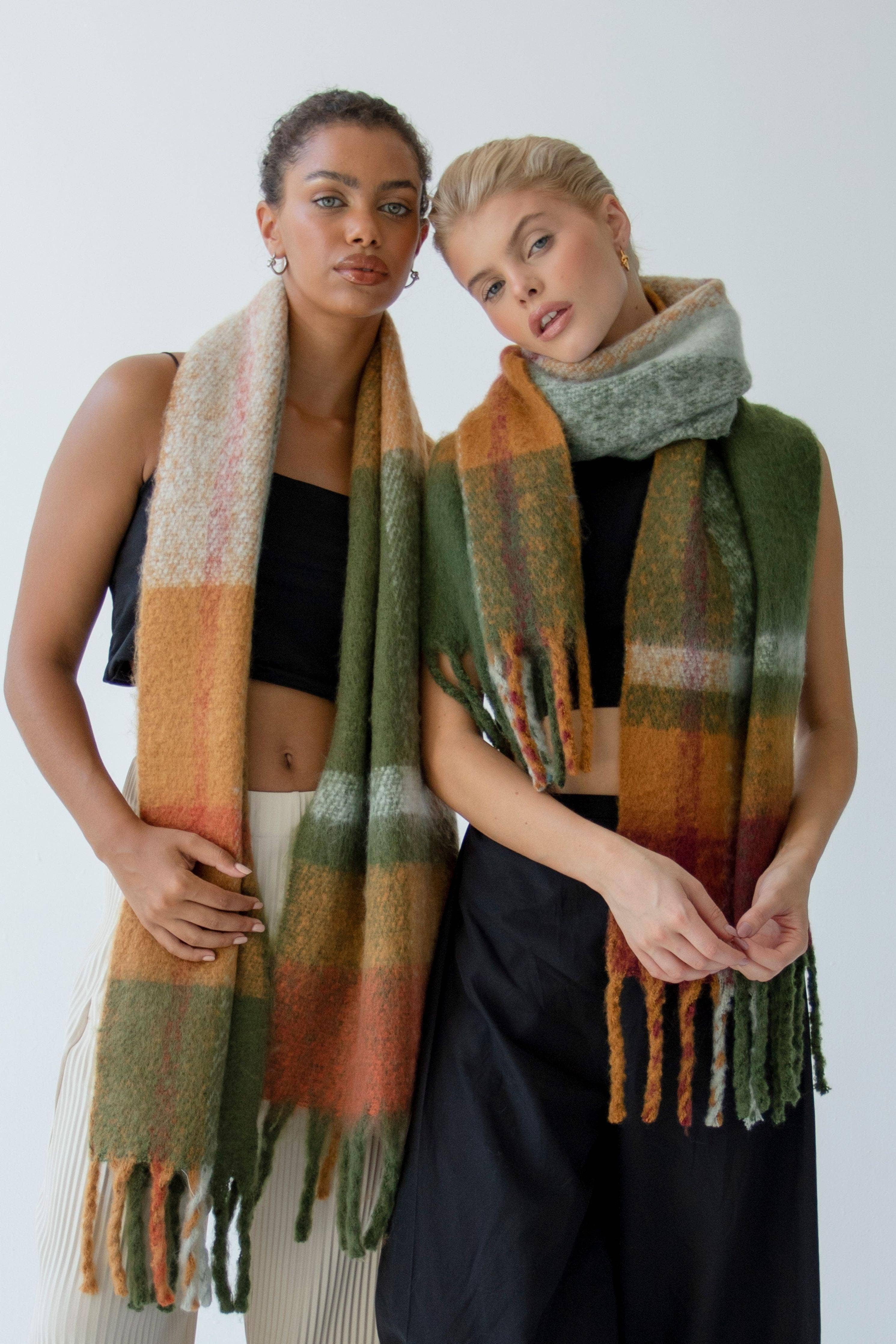 The Stockholm Scarf - 100% Recycled - Mossy Spring