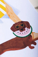 Summer dachshund - life is better