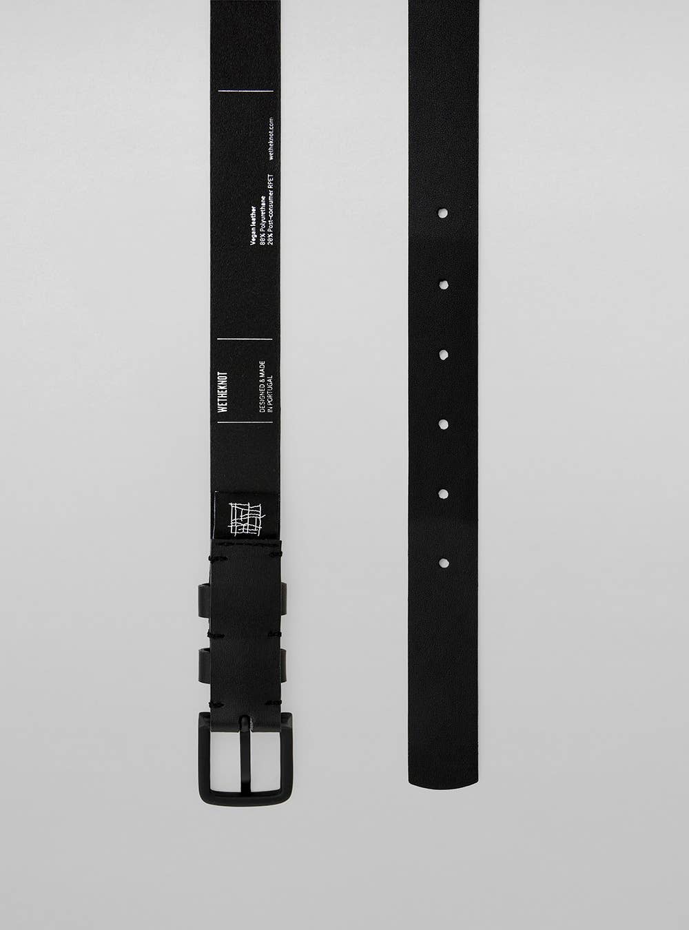 Essential Gürtel (Schwarz) — Veganes Leder