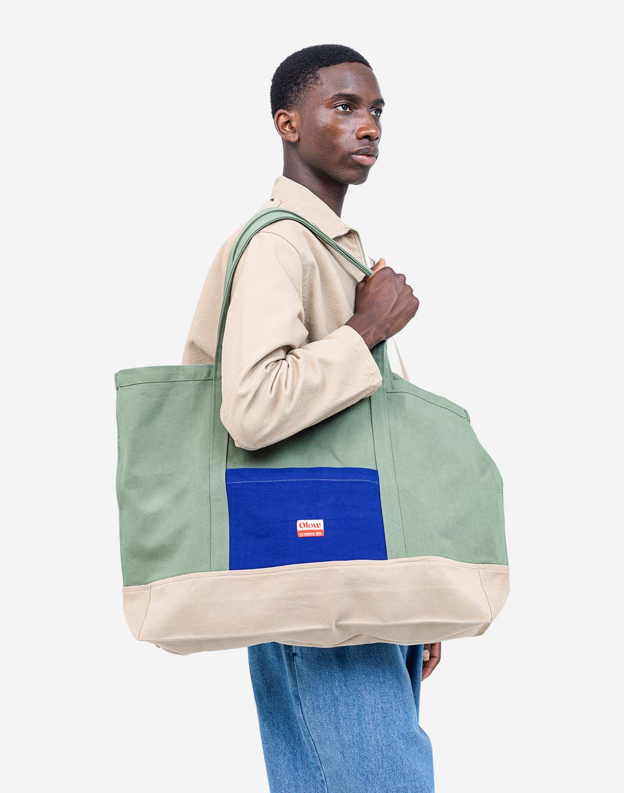 Tricoloured Caba Bag