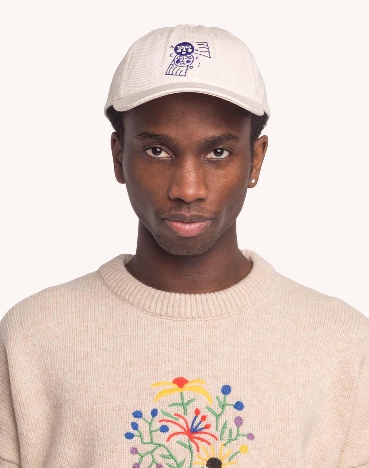 Casquette Six Panel Avec Toi Écru
