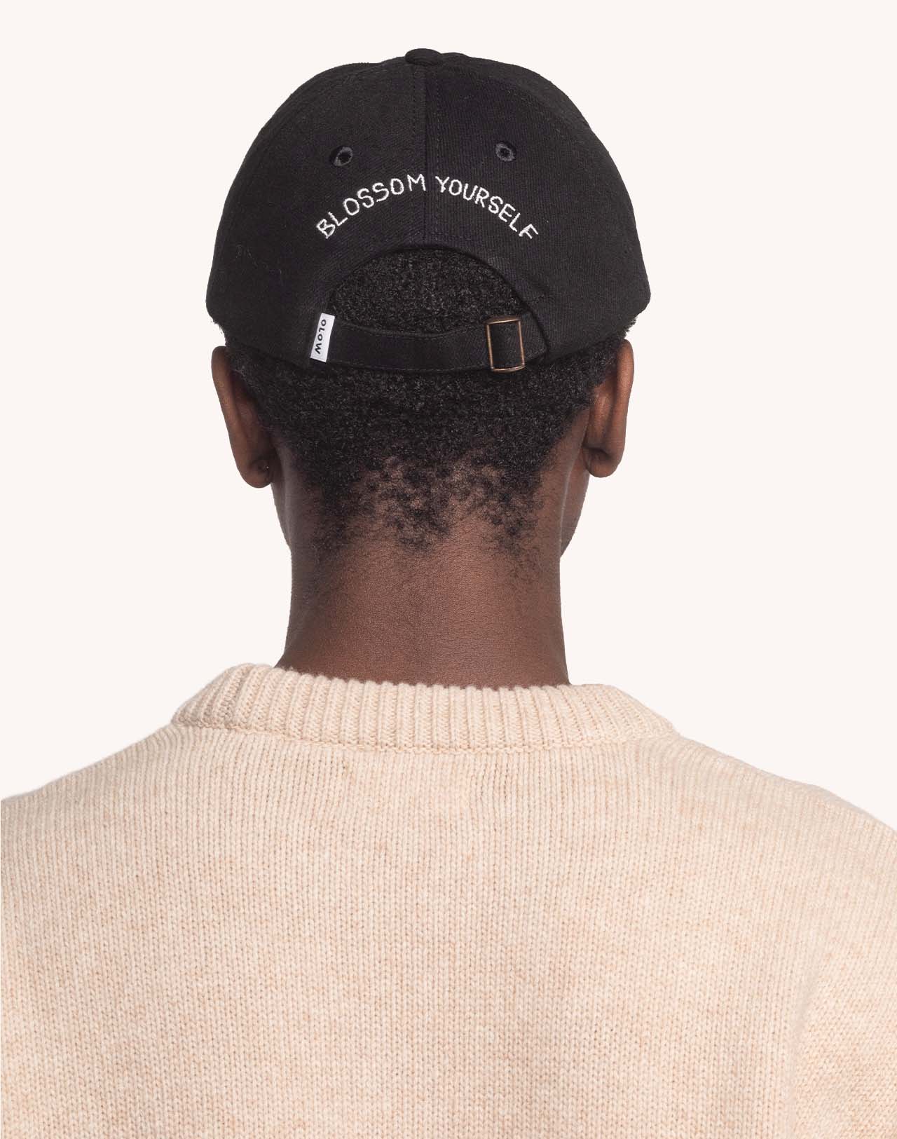 Casquette Six Panel Blossom Yourself Denim Noir