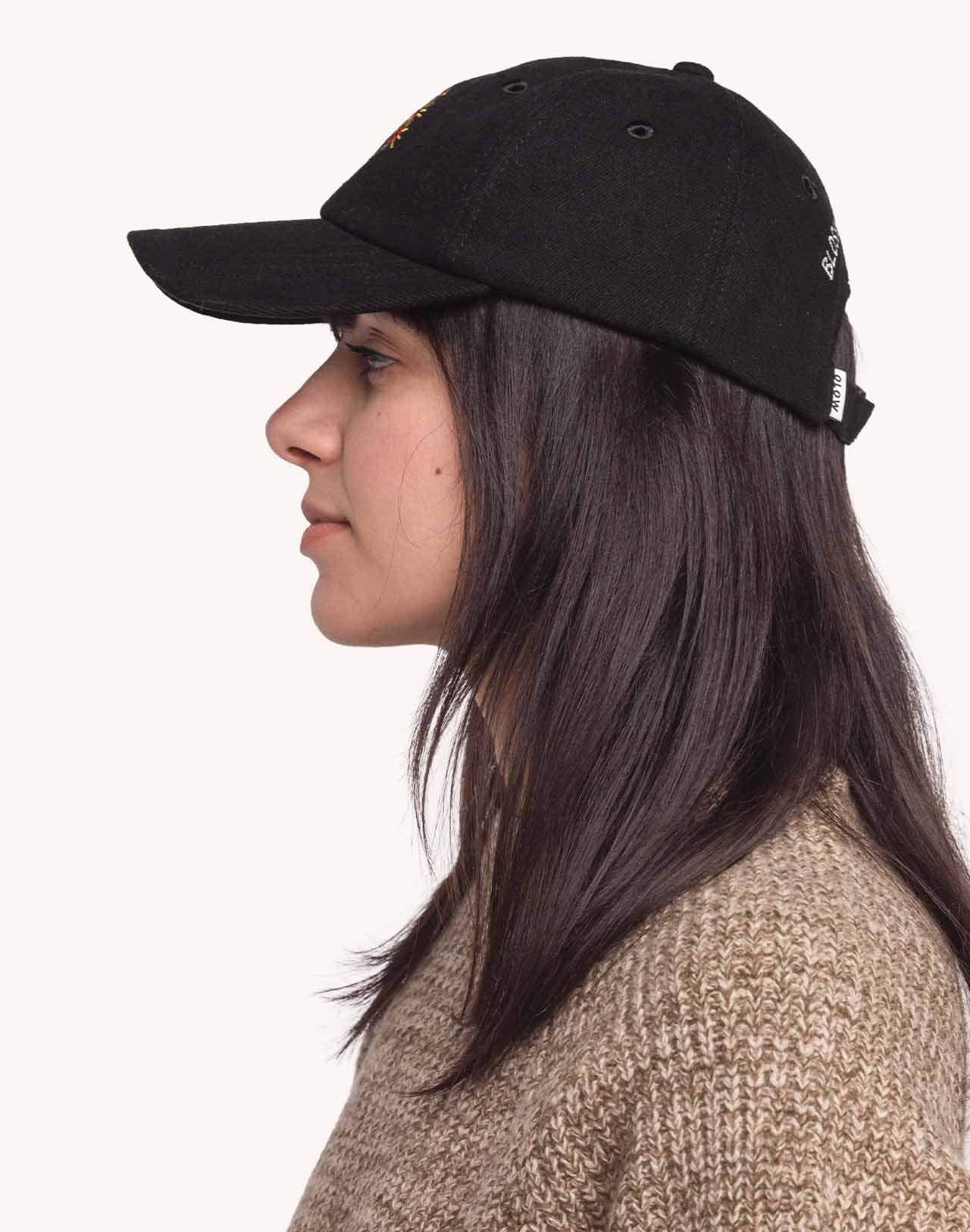 Casquette Six Panel Blossom Yourself Denim Noir