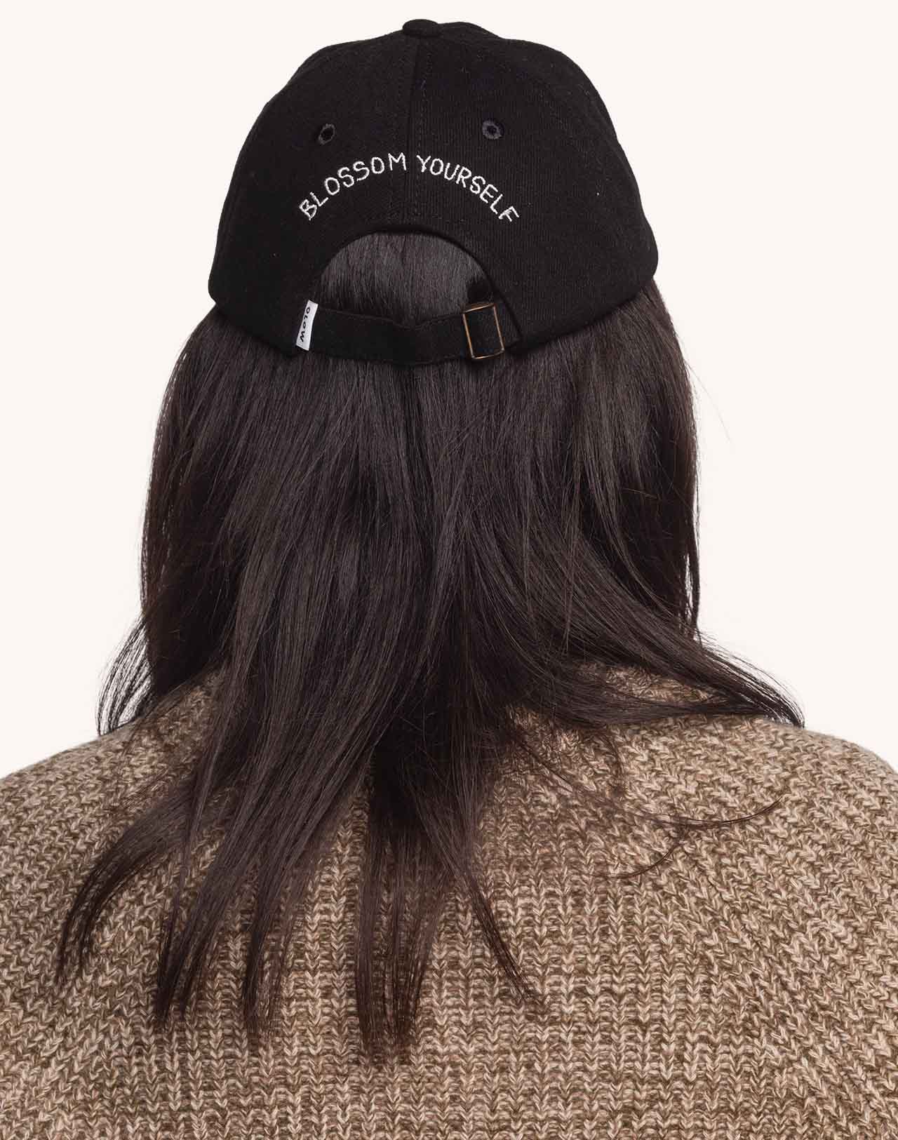 Casquette Six Panel Blossom Yourself Denim Noir