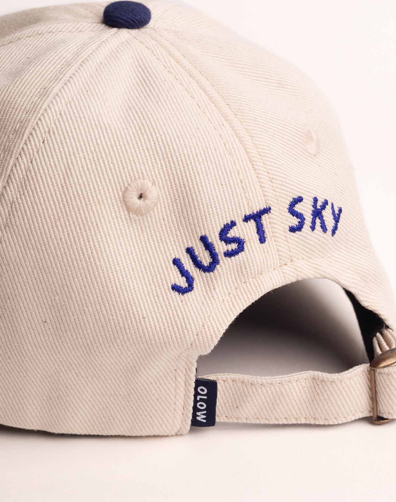 Casquette Six Panel Just Sky Écru & Bleu Outremer