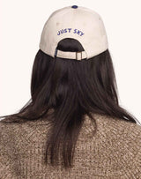 Casquette Six Panel Just Sky Écru & Bleu Outremer