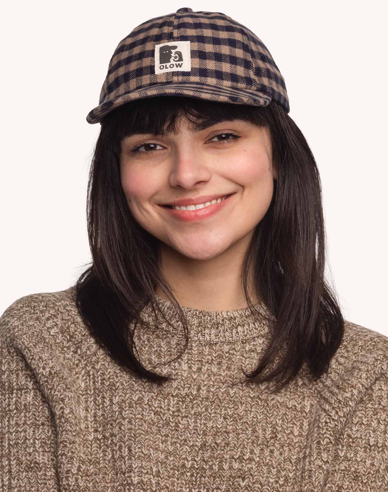 Casquette Wick Marron et Bleu