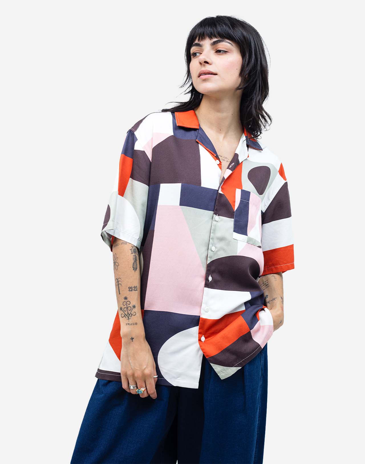Multicoloured Aloha Cubism Shirt