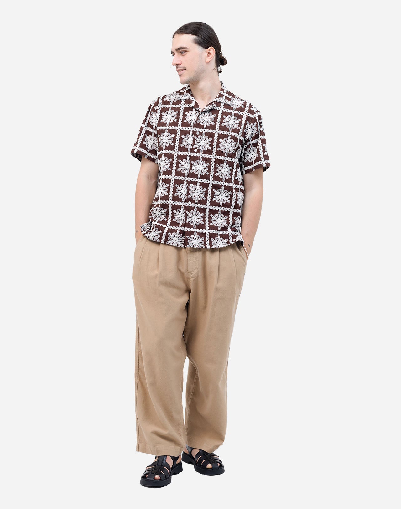 Brown Aloha Khaju Shirt
