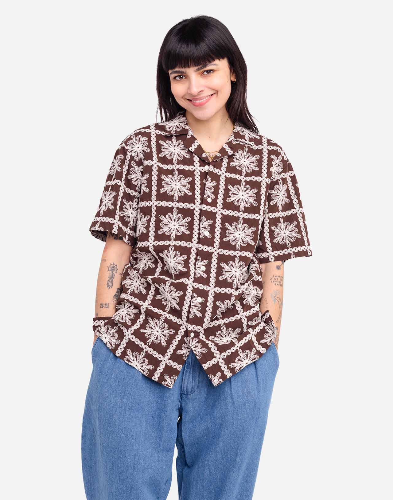 Brown Aloha Khaju Shirt